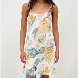 Zara printed dress lingerie
